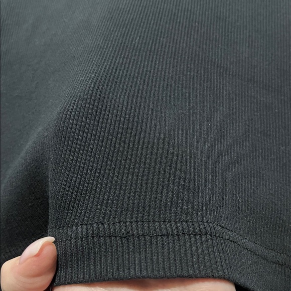 Point Zero | Men’s Black Ribbed Muscle Shirt - Picture 6 of 10